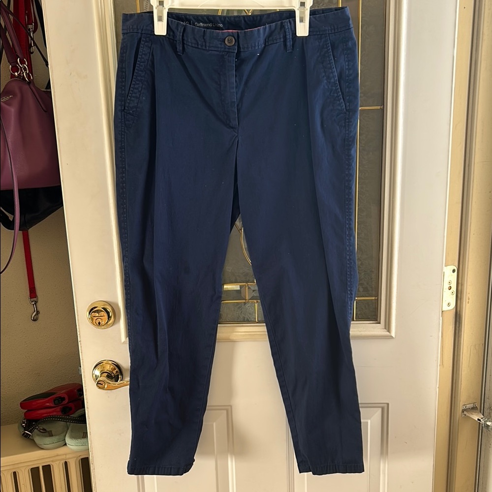 Talbots Navy Blue Chino Pants Sz 12